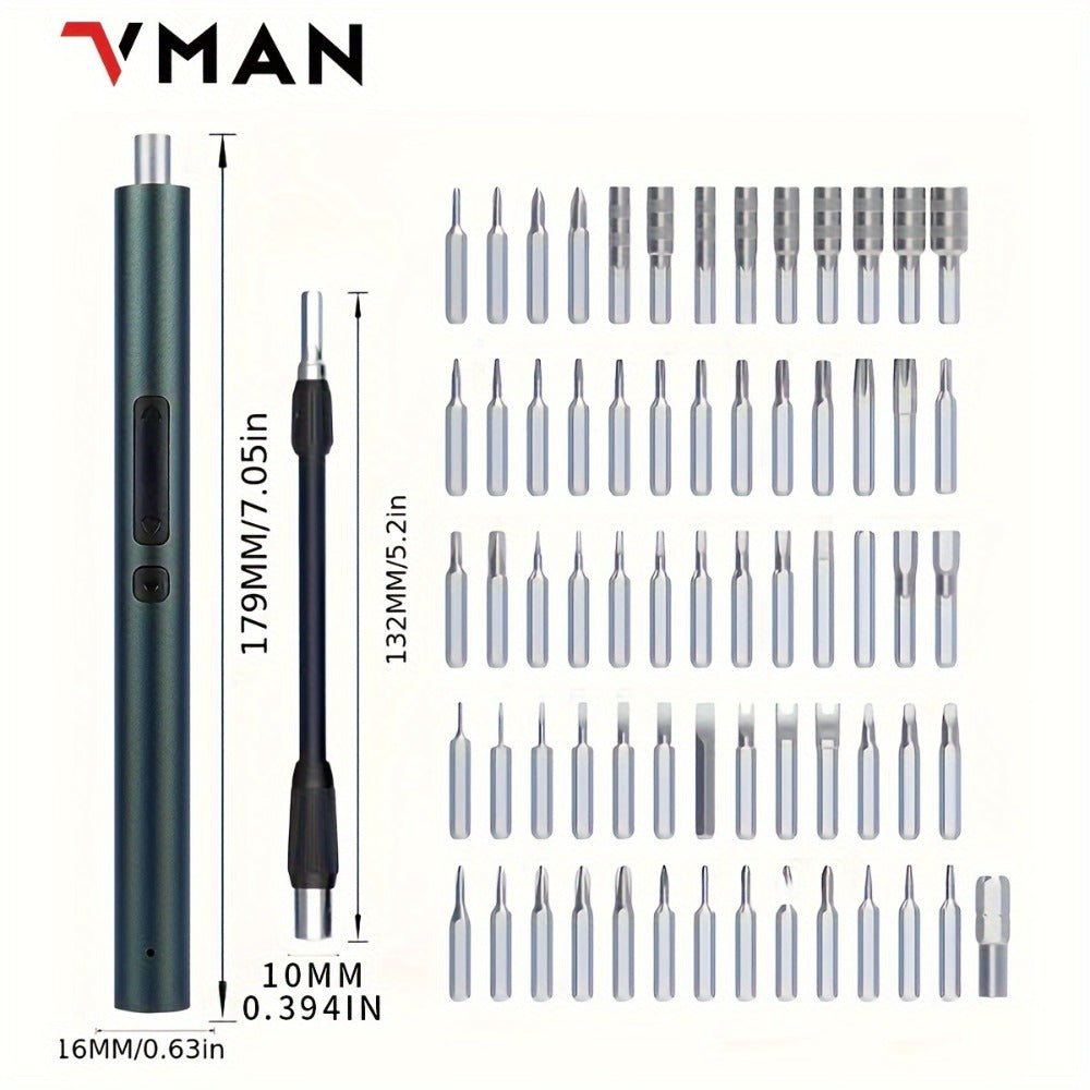 Electric Precision Screwdriver for Electronics Repair, Rechargeable 142-in-One Tool Kit with 120 Bits and 22 Tools