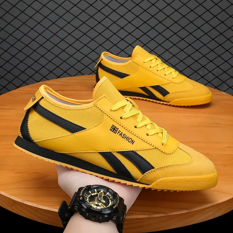 Men’s Low-Cut Breathable Running Sneakers – Lightweight Sports Shoes