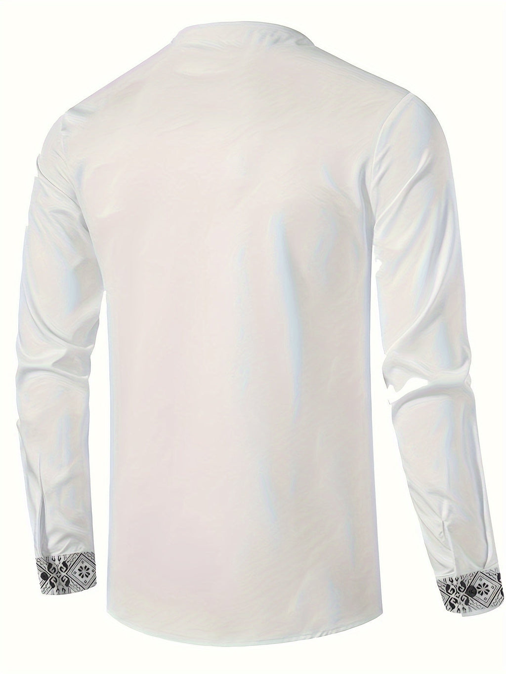 Dorian | Patterned Stand-Collar Shirt