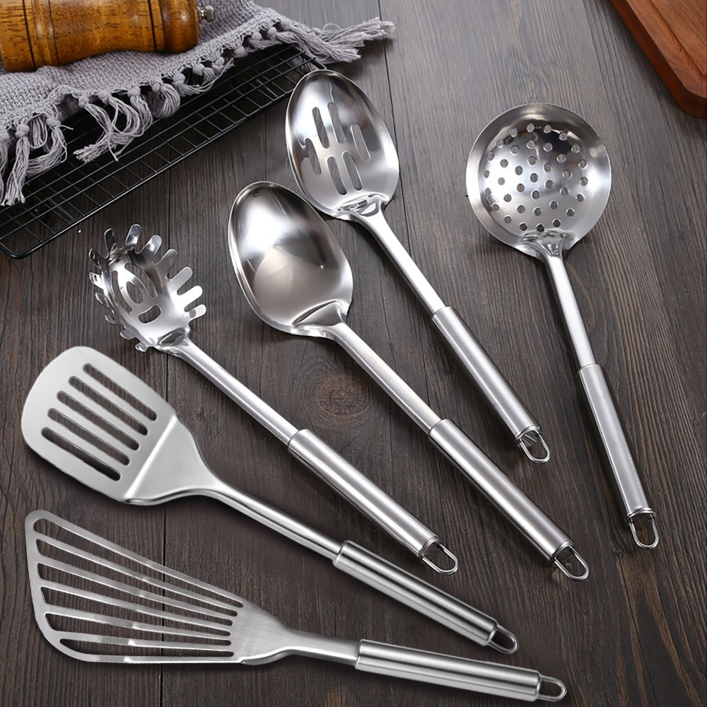 Kitchen Utensils 12-Piece Set with Eleven Cooking Tools and a Stainless Steel Countertop Holder