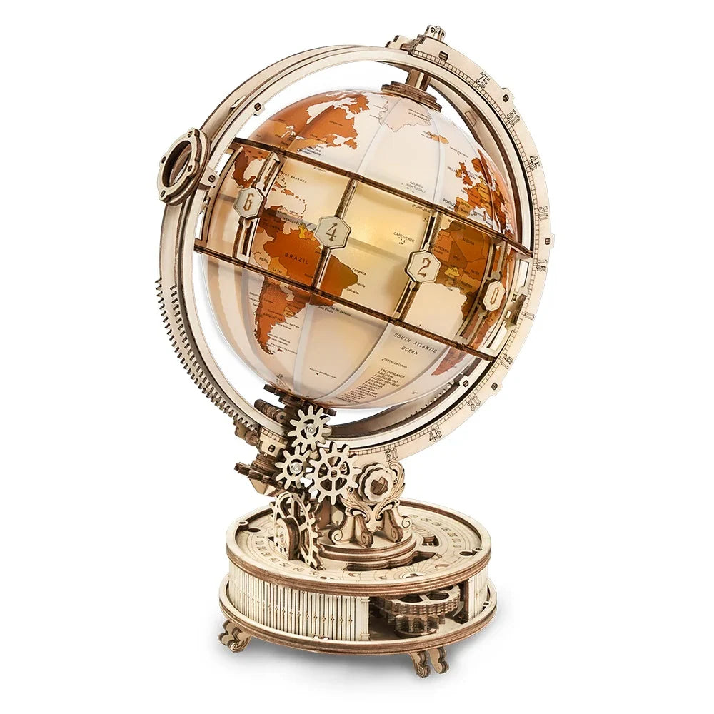 Robotime ROKR 3D Wooden Puzzle Luminous Globe