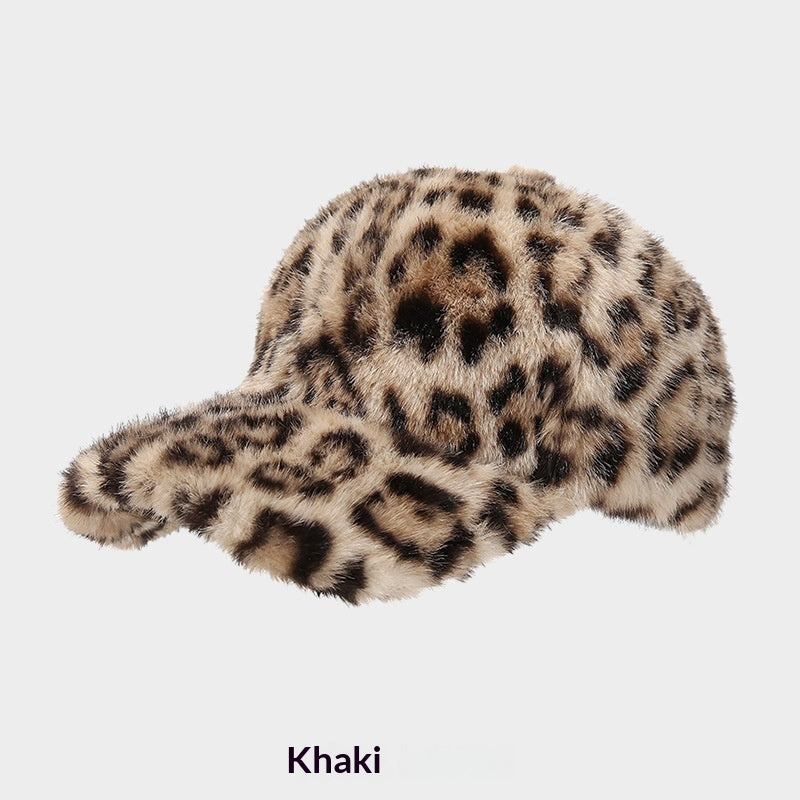 Parker Baseballkappe mit Leopardenmuster – Unisex, Polyester, Einheitsgröße