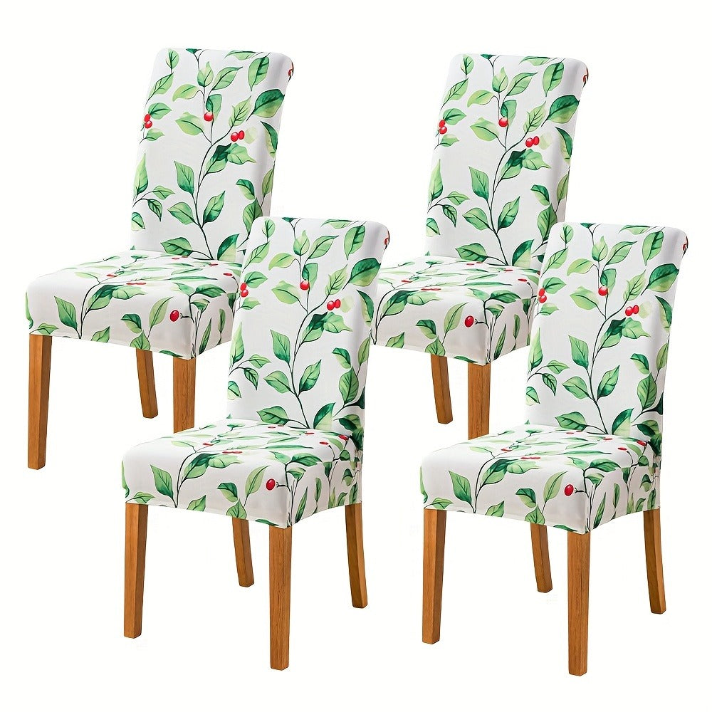 Dining Chair Covers in Ten Patterns with Four- or Six-Piece Set Checkouts for Parsons Chairs