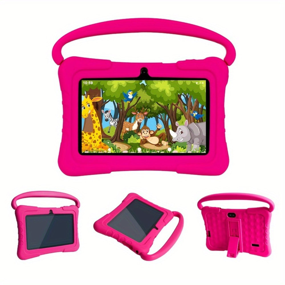 Kids Tablet 7 Inch with Android 14, 2GB RAM, 32GB Built-In Storage, Dual Cameras and Protective Case