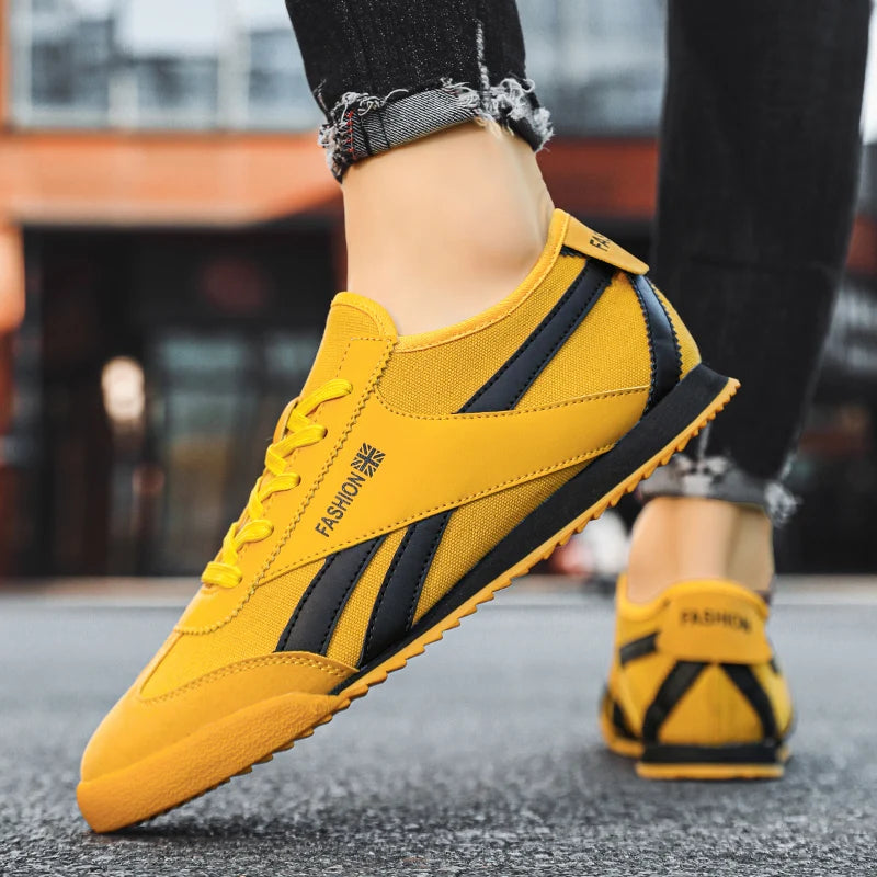 Men’s Low-Cut Breathable Running Sneakers – Lightweight Sports Shoes