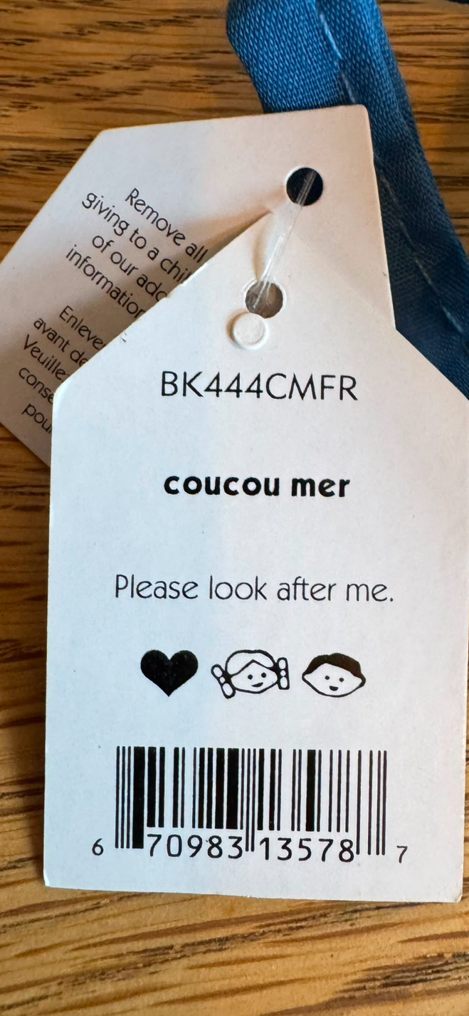 Jellycat Coucou Mer (french)