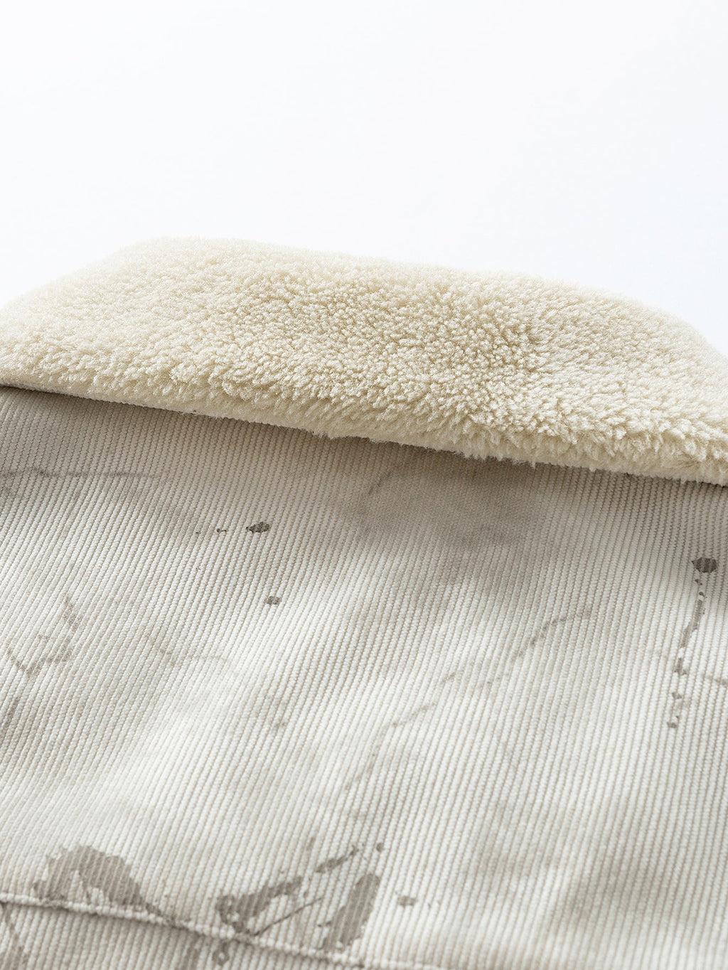 Teddy Lined Star Print Corduroy  Jacket