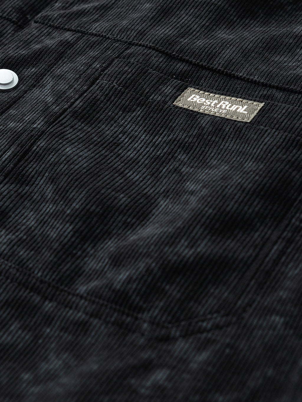 Teddy Lined Tie Dye Corduroy Pocket Button Up Jacket