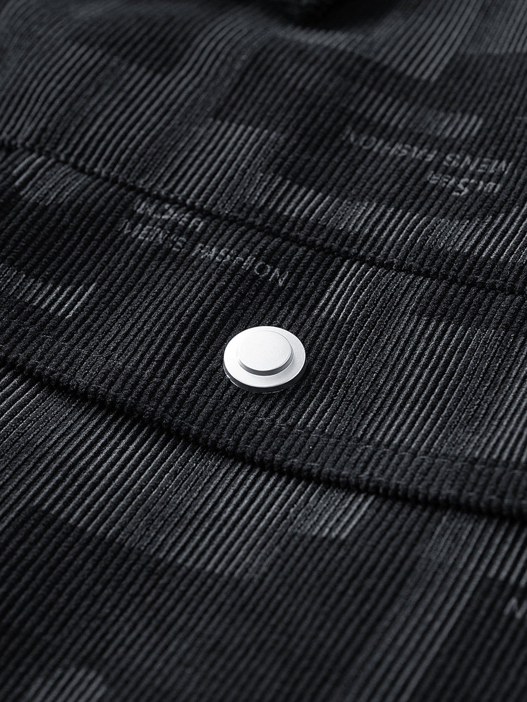 Letter Print Corduroy Jacket