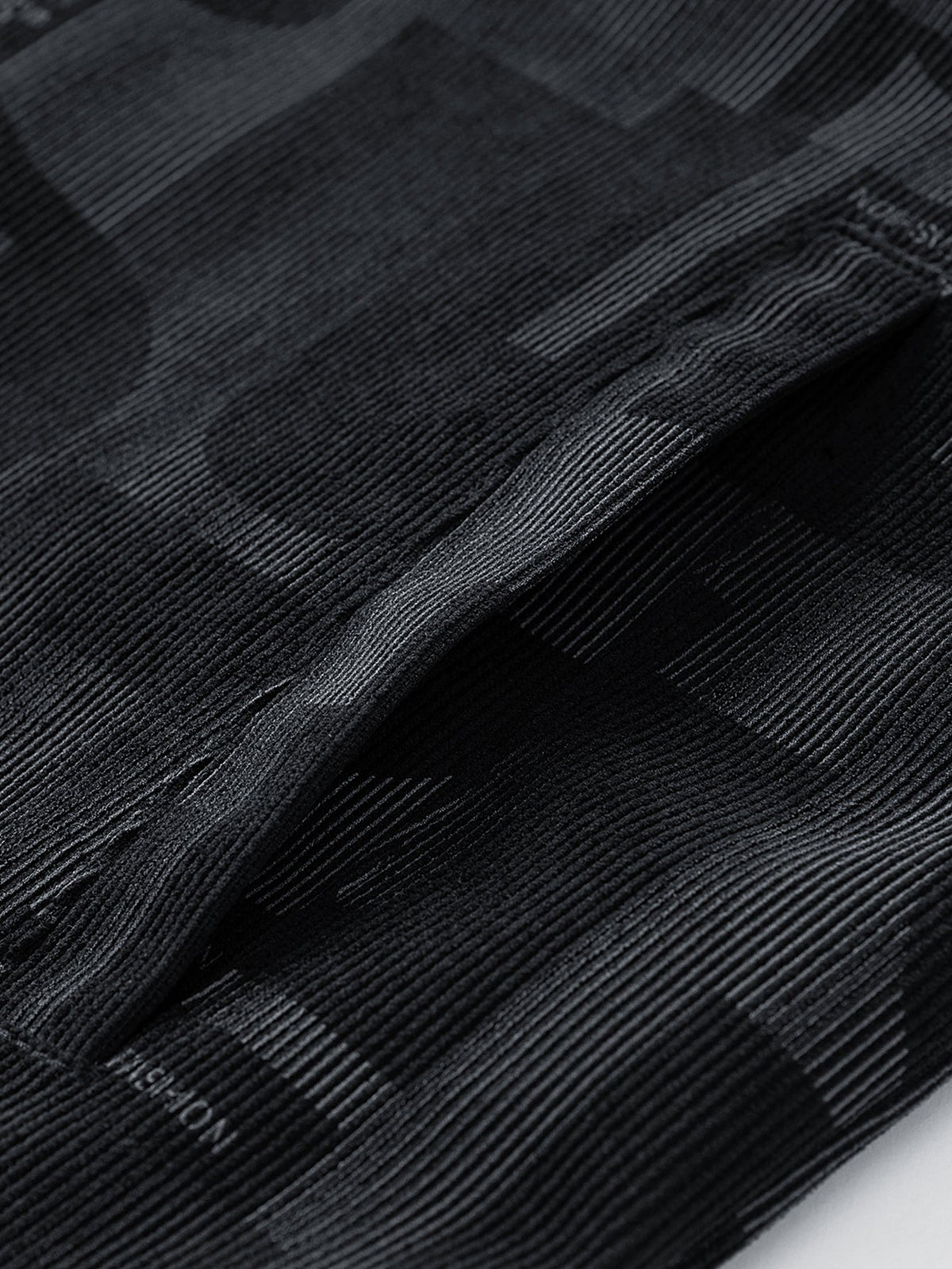 Letter Print Corduroy Jacket