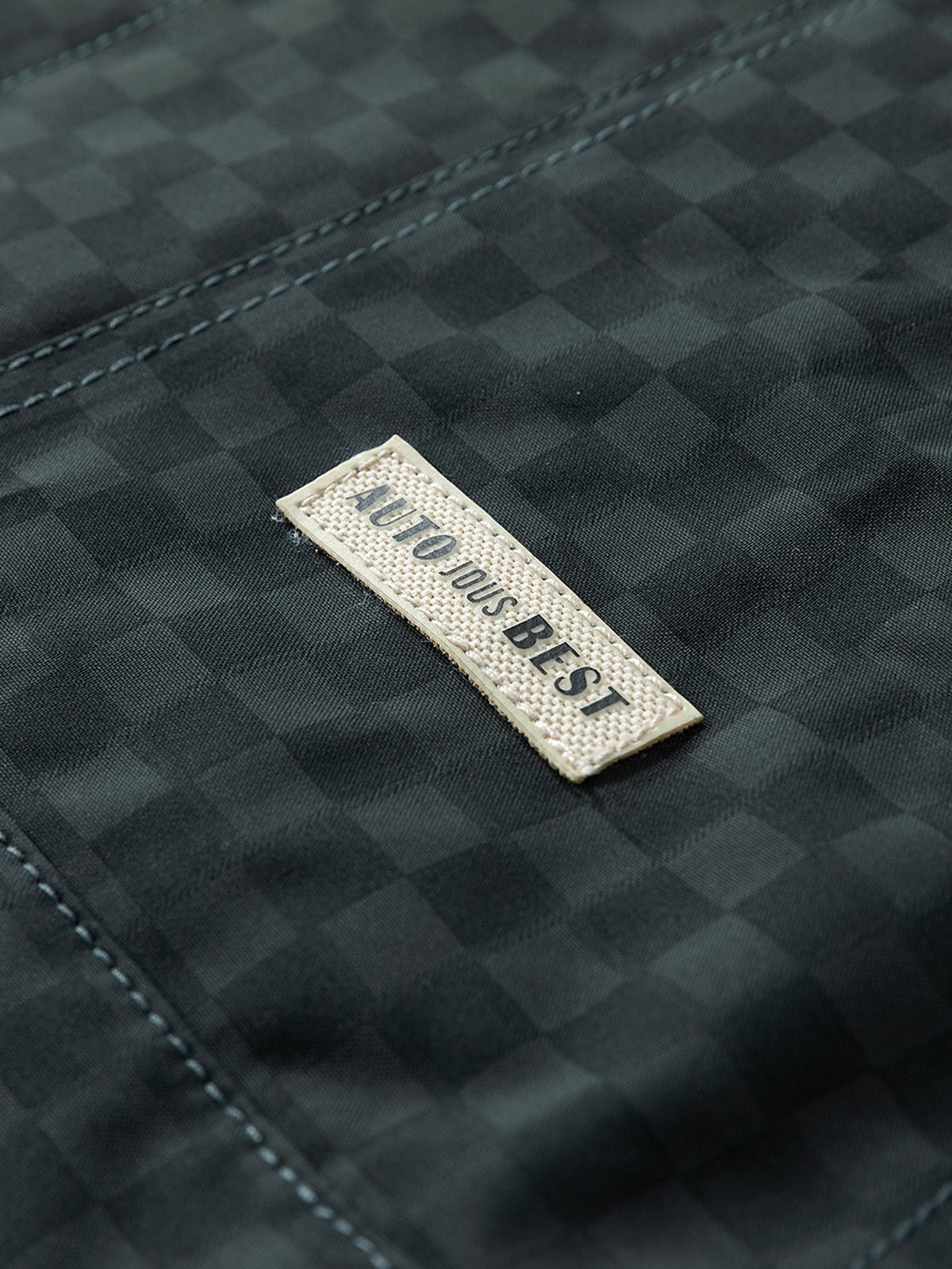 Button Up Checkerboard Jacket