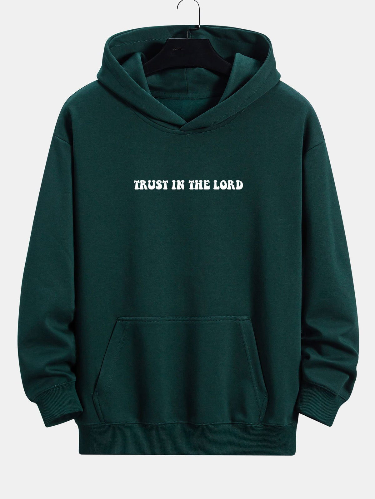 Trust In The Lord Print Relax Fit Hoodie
