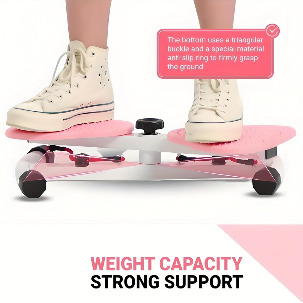 Fitness Equipment Waist Twist Platform with Figure-Eight Resistance Tubes Display and Three Colors