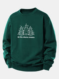 Christmas Tree Print Relax Fit Sweatshirt