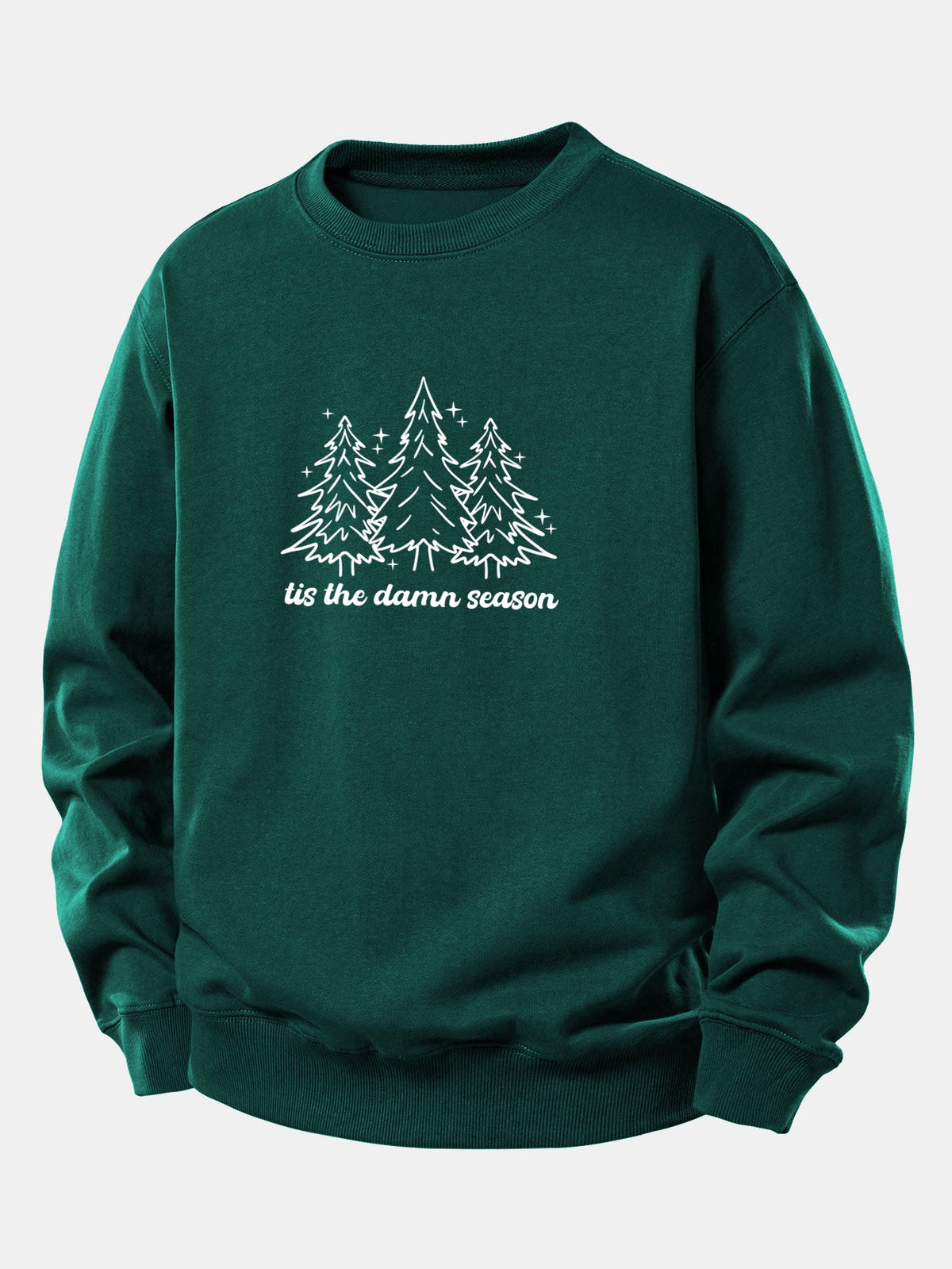 Christmas Tree Print Relax Fit Sweatshirt