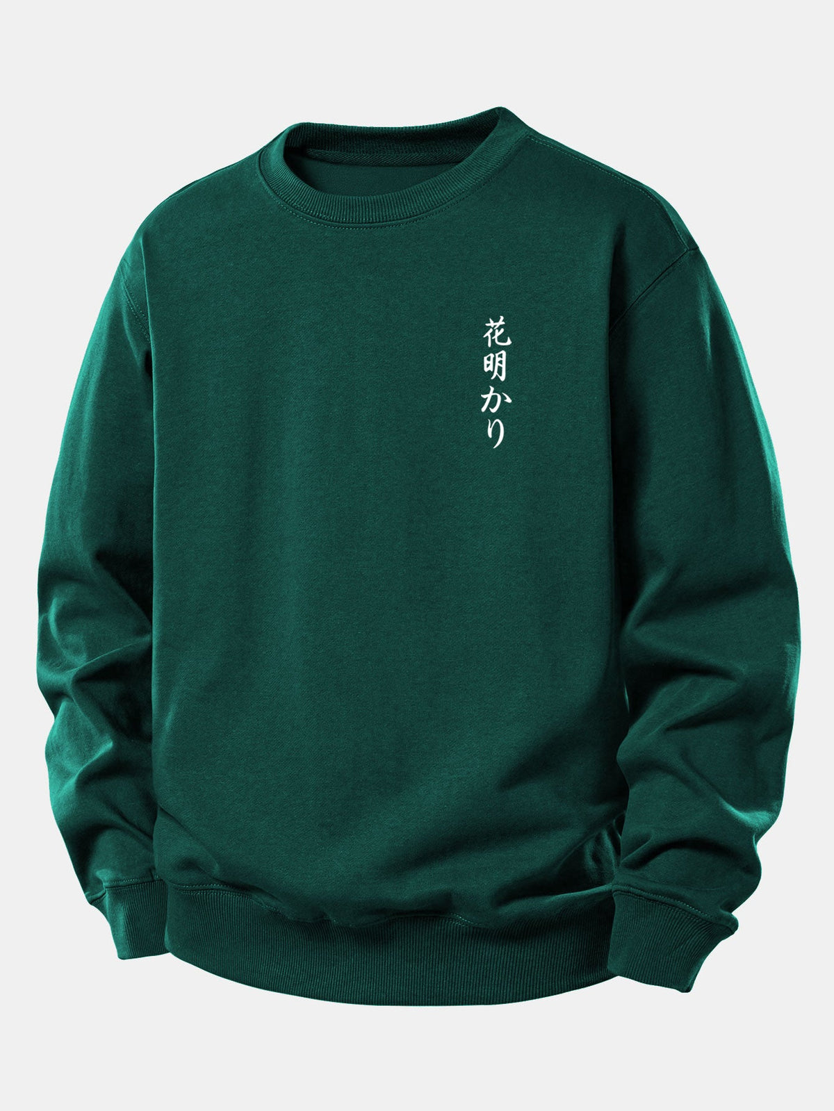 Japanese Cherry Blossoms Print Relax Fit Sweatshirt