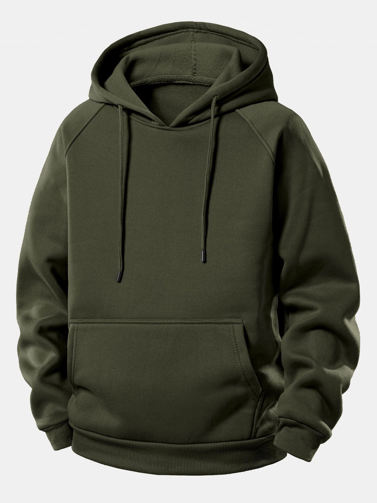Koi Fish Lotus Print Drawstring Hoodie