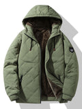 Faux Fur Lined Hooded Quilted Jacket