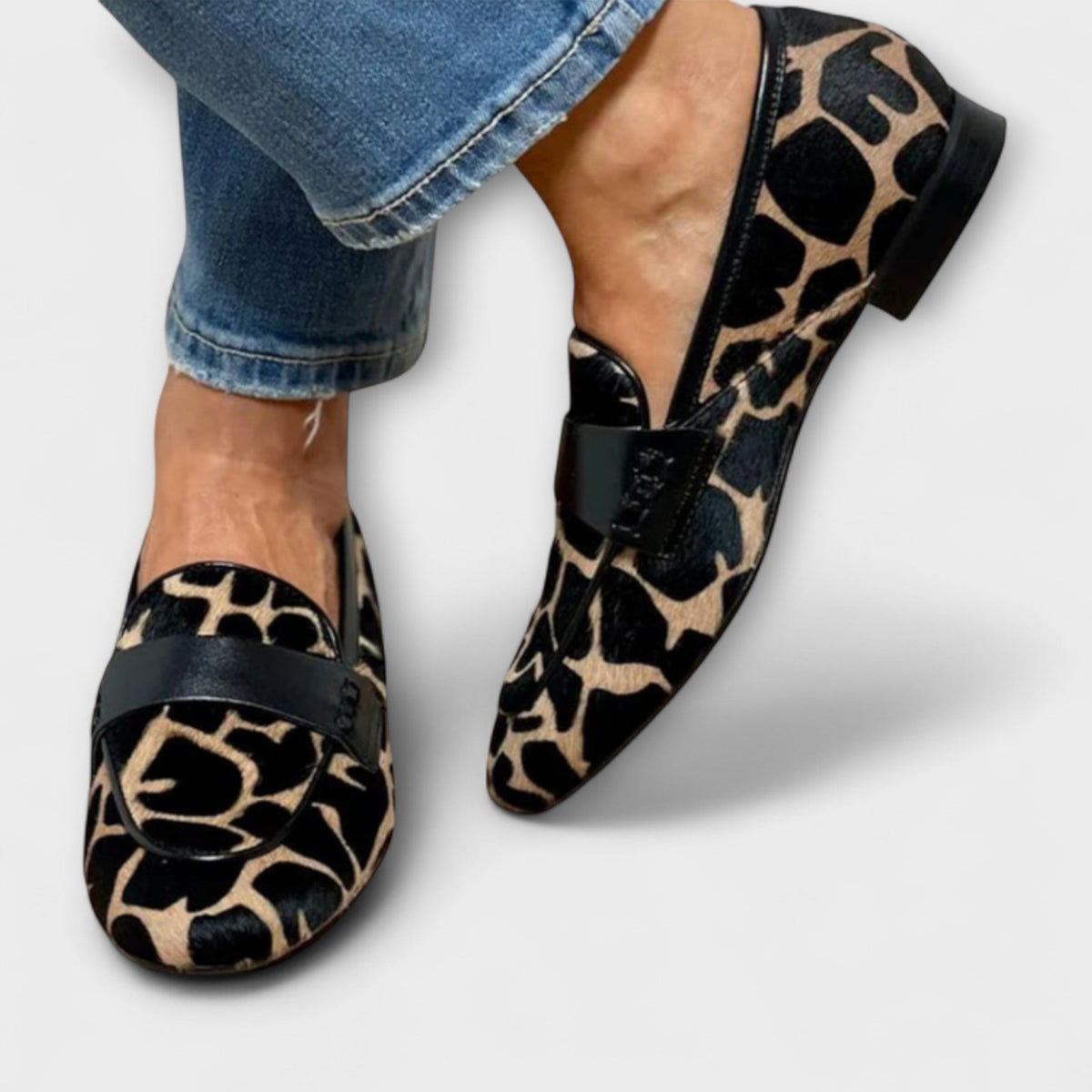 Analie | Stylishe Loafer mit Leopardenmuster