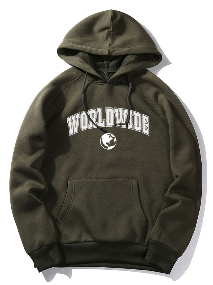 Kapuzenpullover mit Worldwide-Print