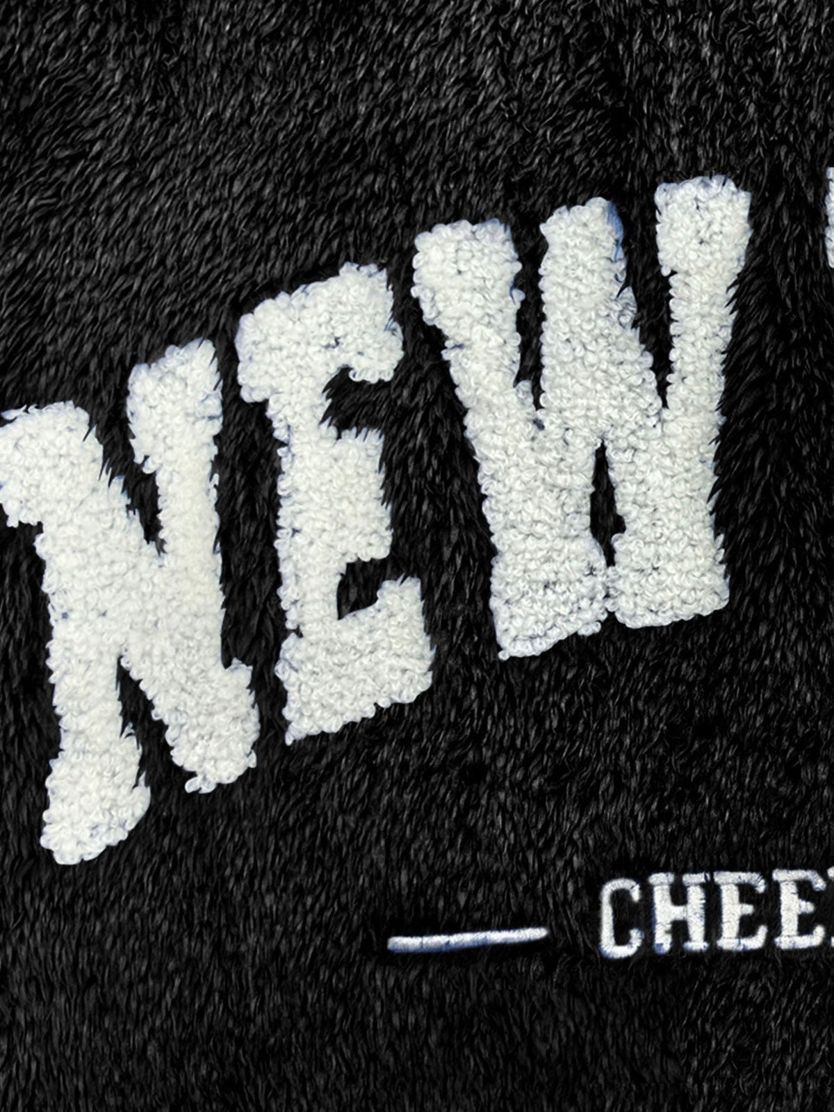 New York Embroidery Teddy Hoodie