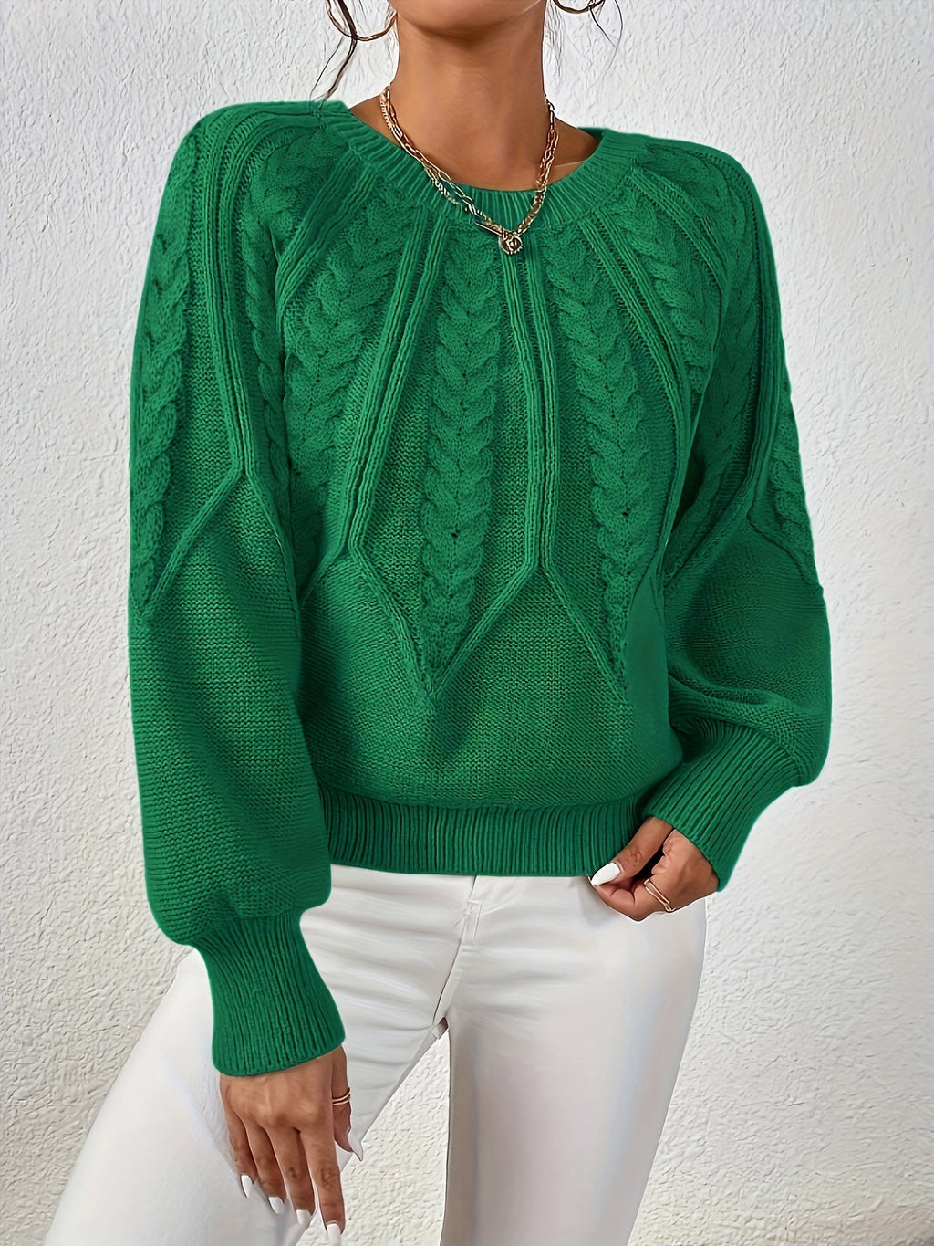Ophelia | Entspannter Zopfmuster-Pullover
