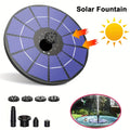 Outdoor Fountain Solar Powered for Garden, Pathway and Patio Lighting, with the Listed Configuration