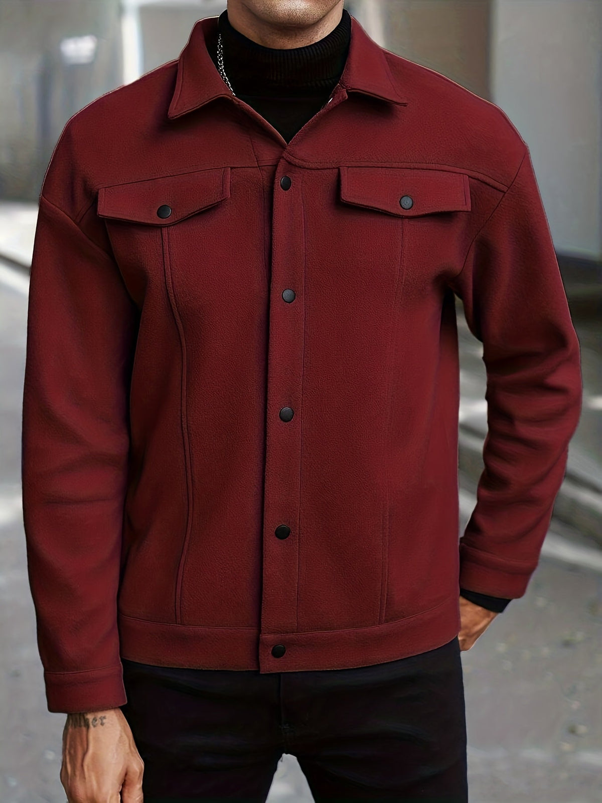 Roderick | Moderne Jacke mit Druckknöpfen