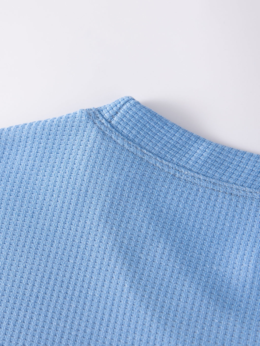 Frederick | Langarmshirt in strukturierter Waffelstrick-Optik