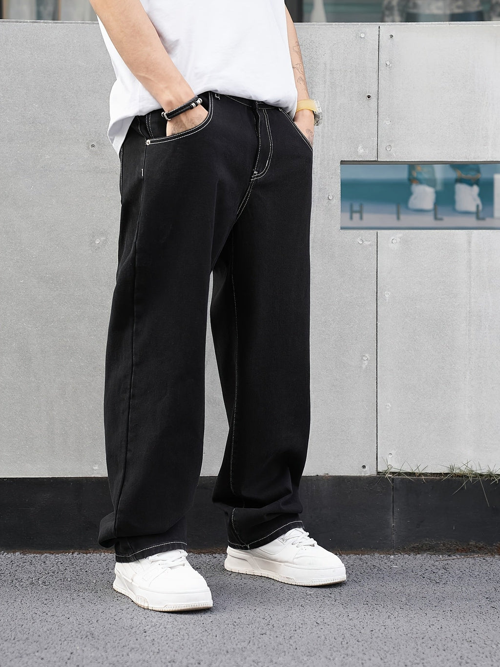 Russell | Locker geschnittene gerade Hose