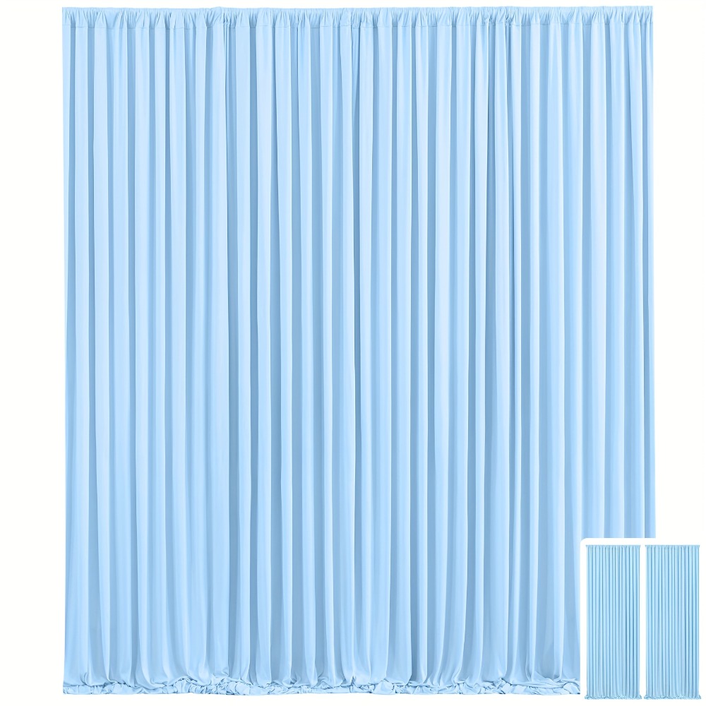 Party Backdrop Curtains 2pcs 59x118 Inch with Poles Wrinkle-Resistant Non-Transparent Fabric for an Everyday Personal Care Routine