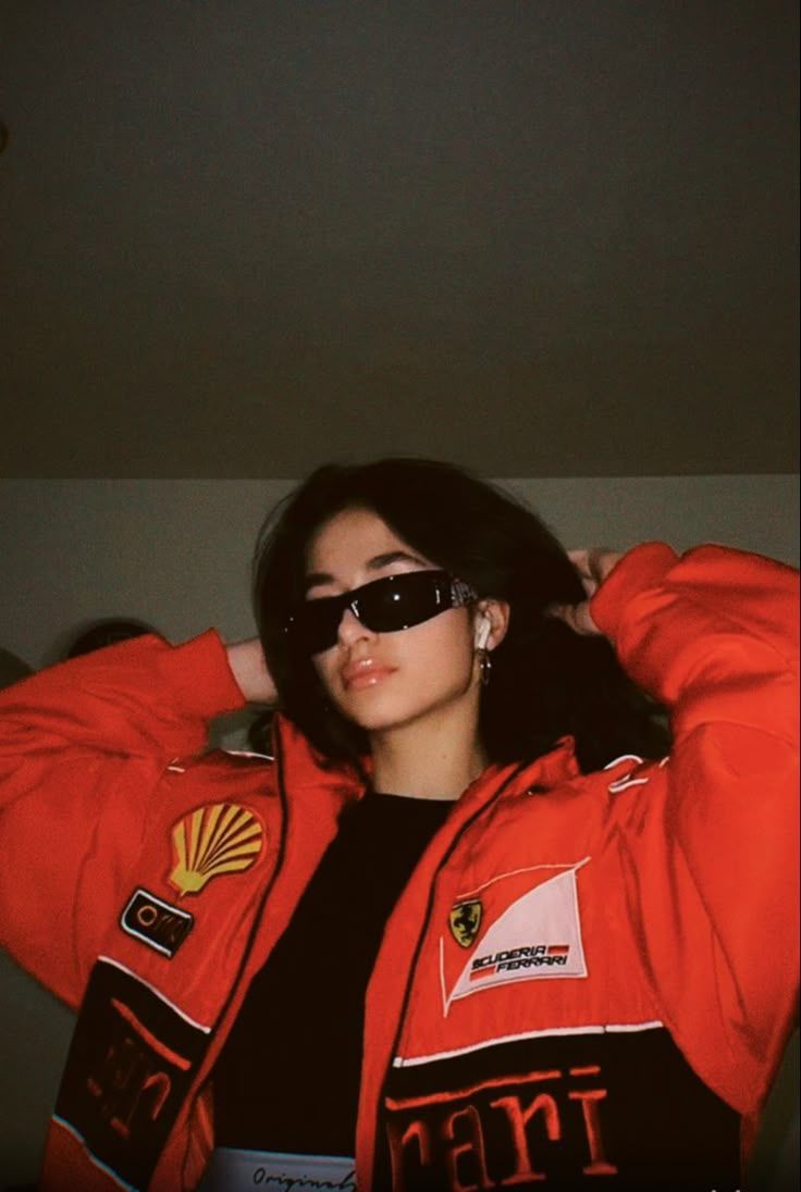 Blouson rouge Ferrari