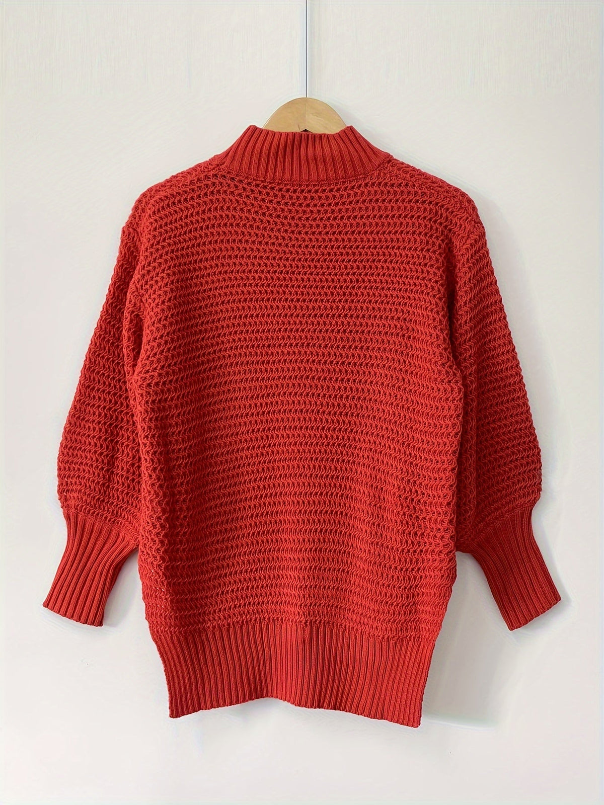 Faye | Strukturierter Pullover mit hohem Kragen
