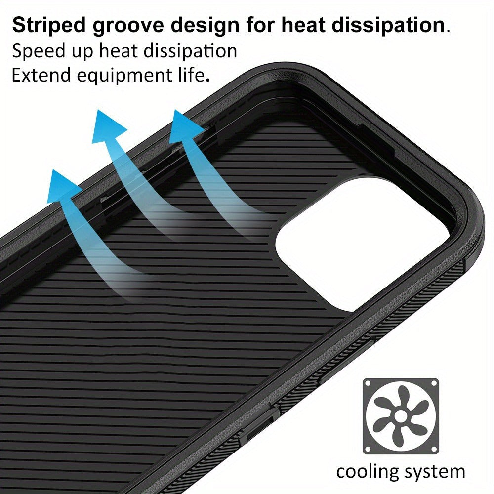 Rugged Armor iPhone 15 Case Shockproof Military-Grade Dual Layer Bumper Drop Protection Cover for iPhone 15 Pro Max 15 Plus 15 Pro 15