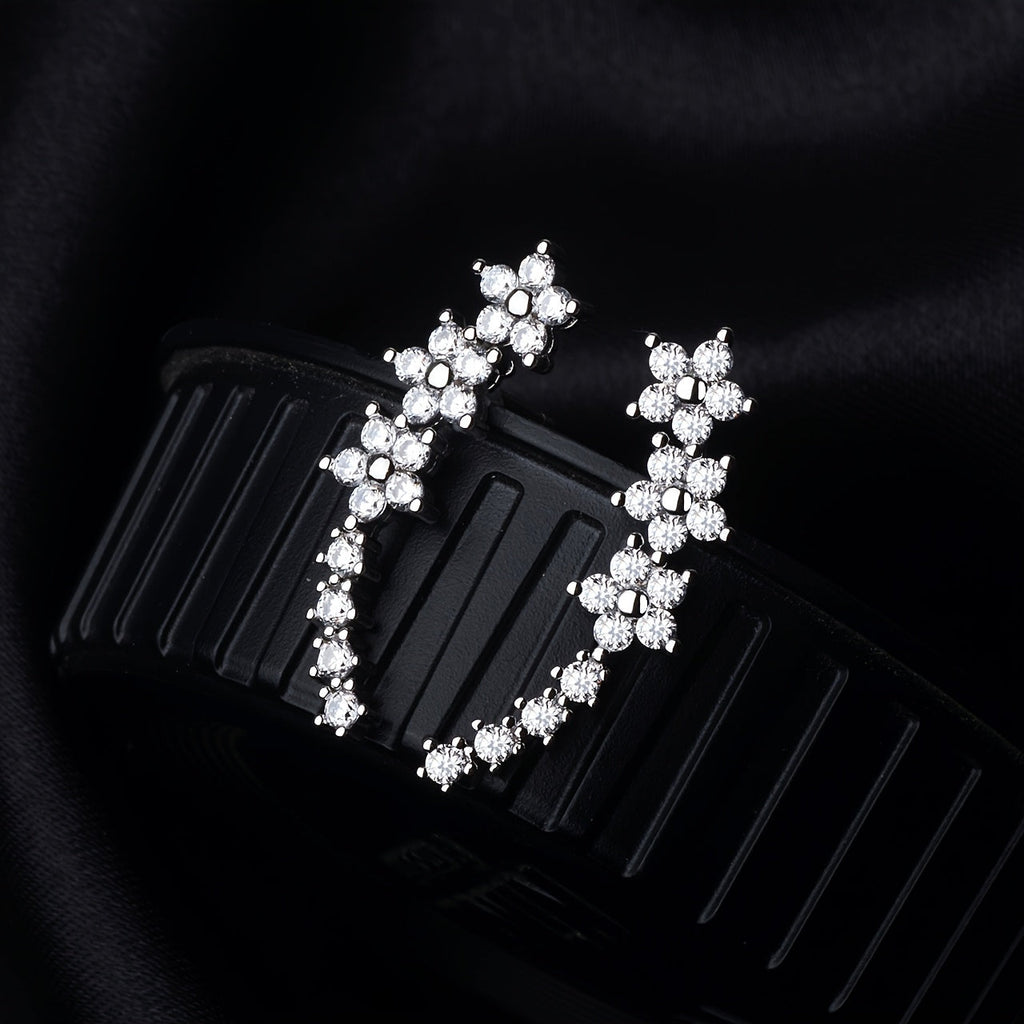 Cynthia | Timeless Floral Climber Earrings