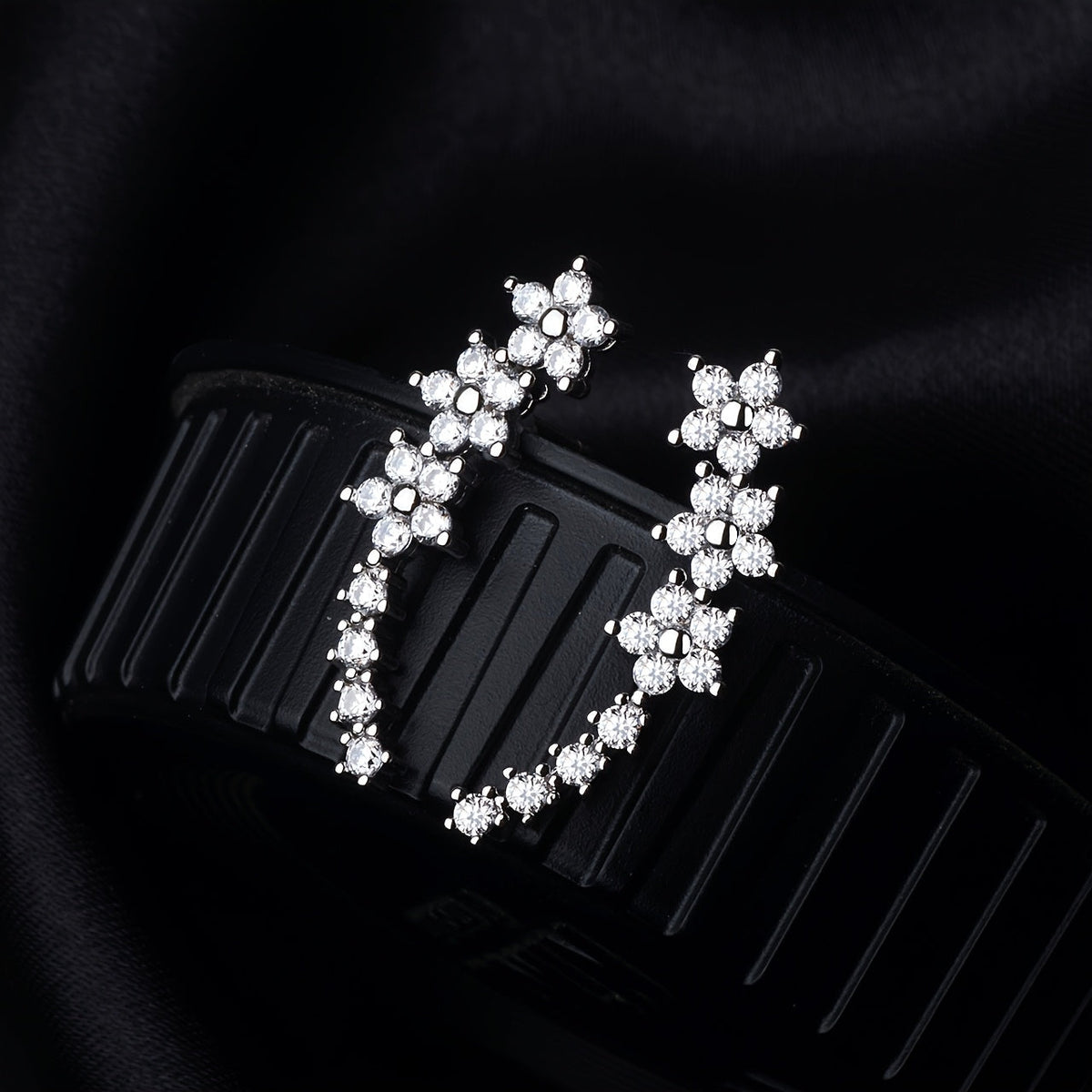Cynthia | Timeless Floral Climber Earrings