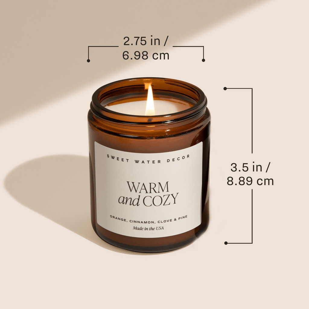 Salt and Sea Soy Candle - Amber Jar - 9 oz