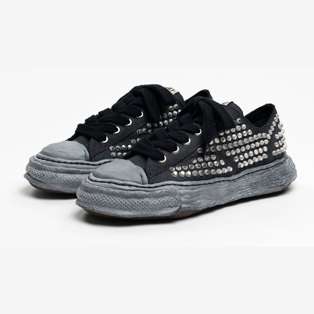 Maison Mihara Yasuhiro Men's Peterson 23 OG Sole Canvas Low Studded Black