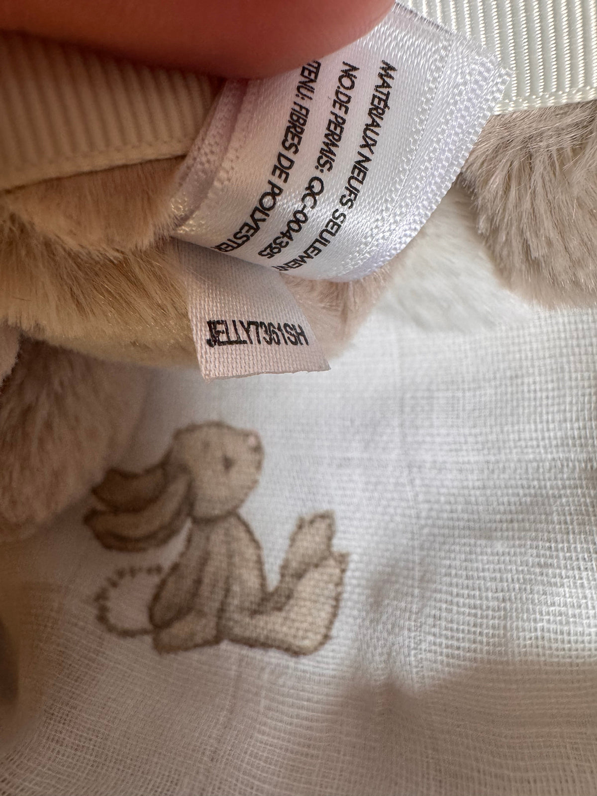 Jellycat Bashful Beige Bunny Muslin and Toy