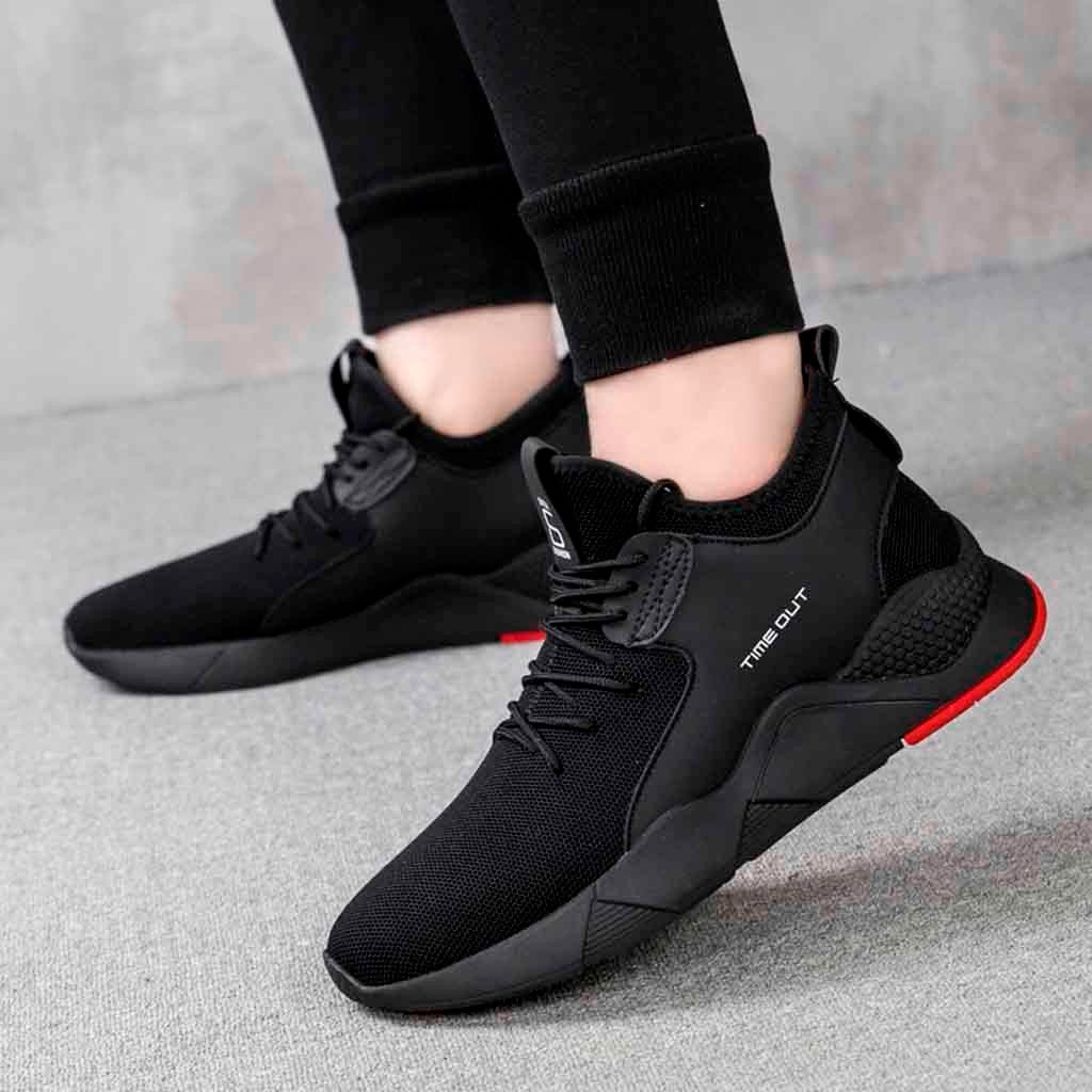 Men Casual Shoes Mesh Slip On Flat Breathable Sneaker Shoes