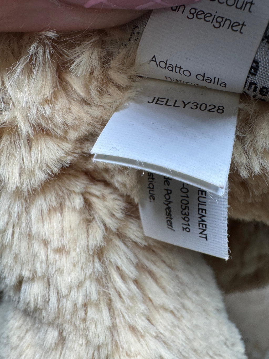 Jellycat Medium Bashful Honey Bunny