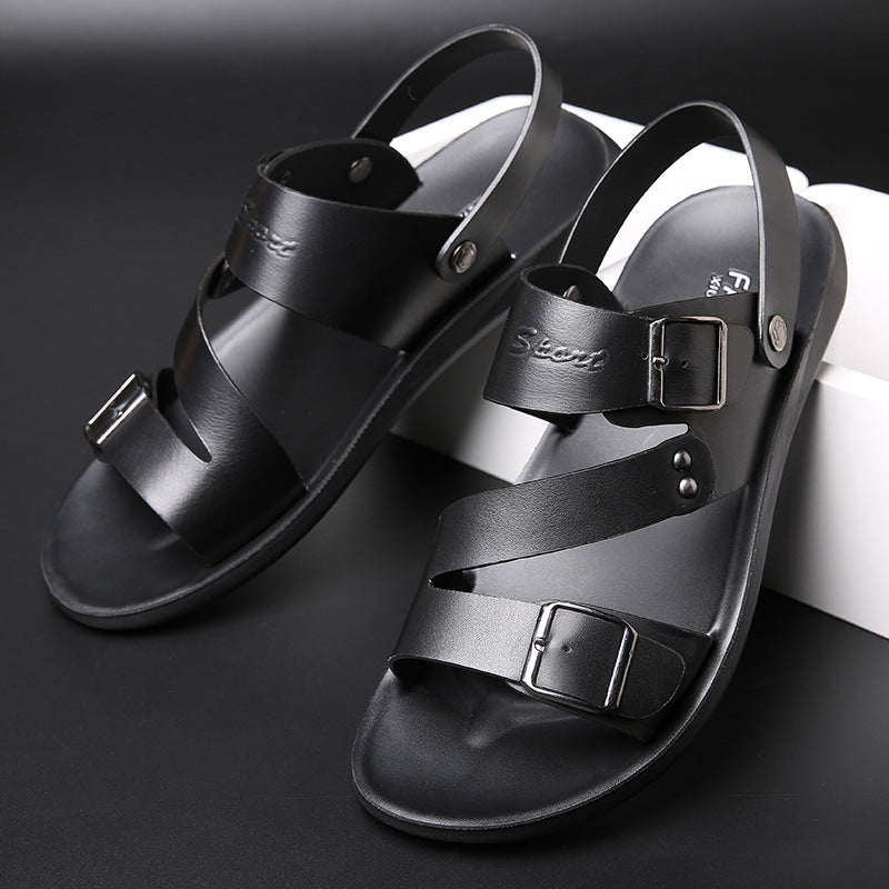 Men’s Large Size Dual-Use Cool Beach Sandals – Comfortable and Breathable
