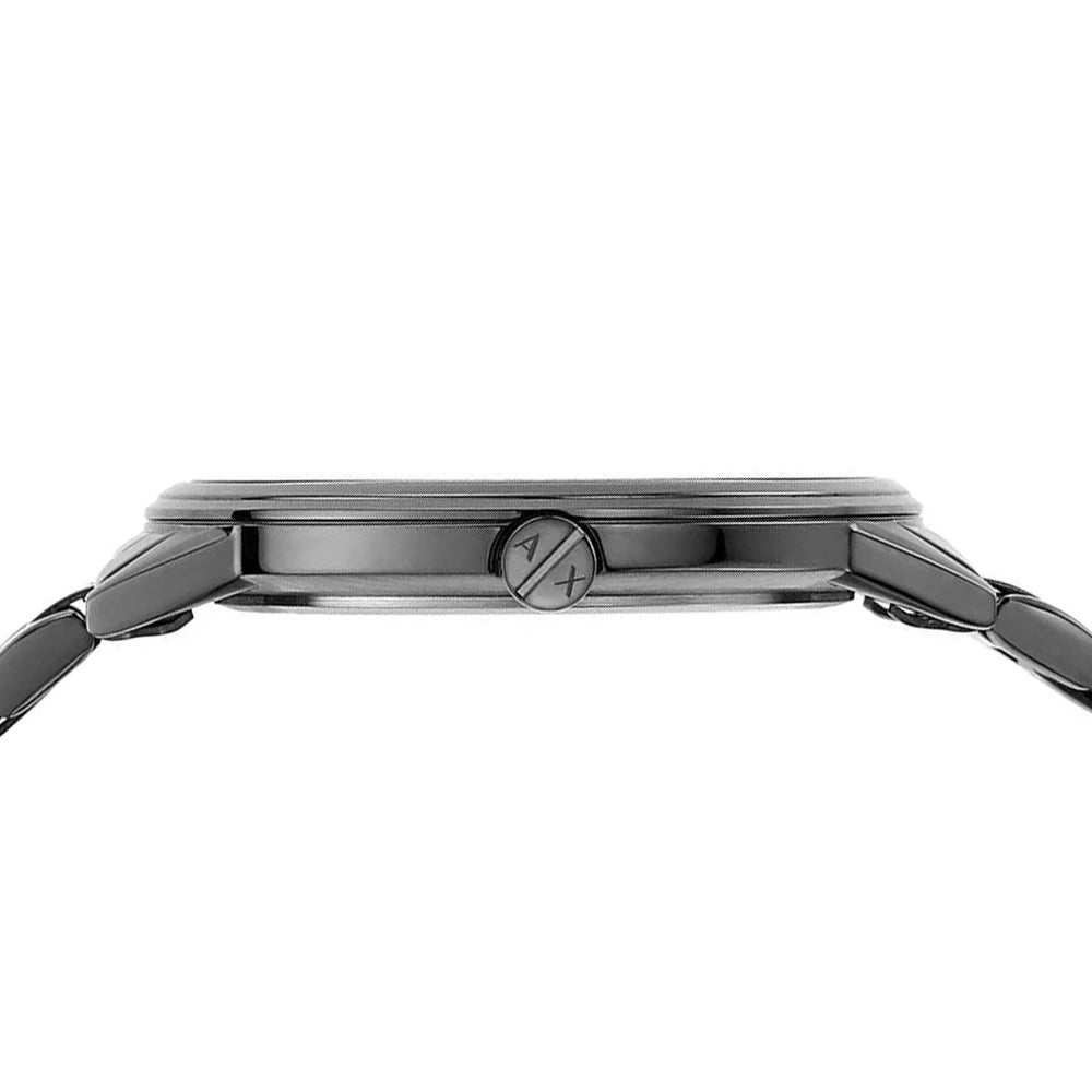 Armani Exchange Cayde AX2722 Herren-Analog-Uhr – Graues Zifferblatt mit passendem grauem Edelstahlarmband