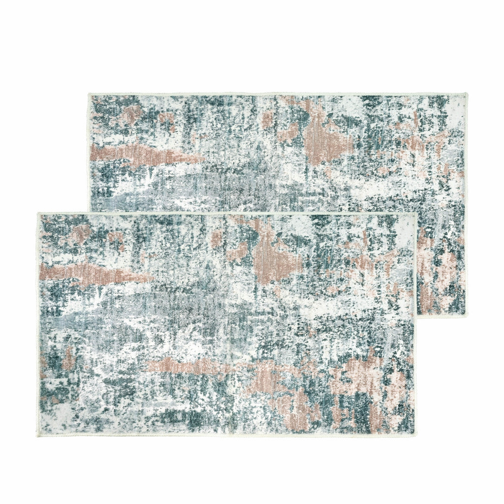 Kathy Ireland Soft Brushed Flannel Washable Rug With Latex Back