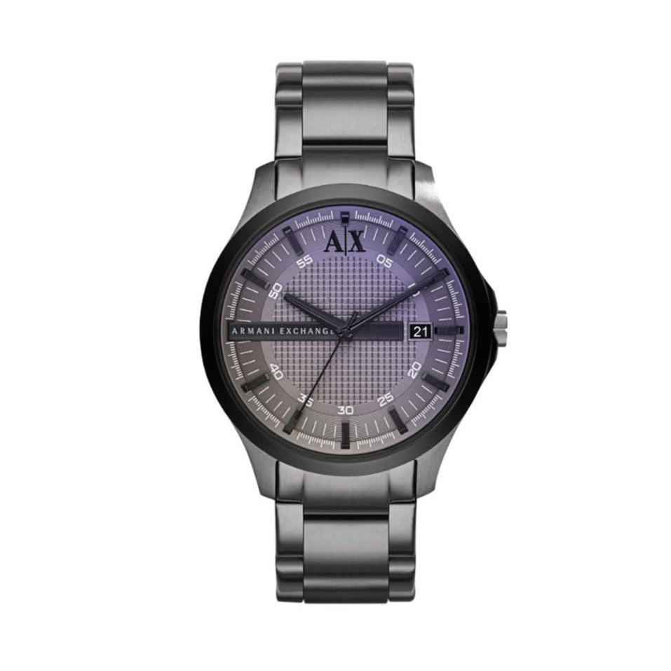Armani Exchange Hampton AX2194 Herren-Chronograph – graues Zifferblatt mit passendem grauen Edelstahlarmband