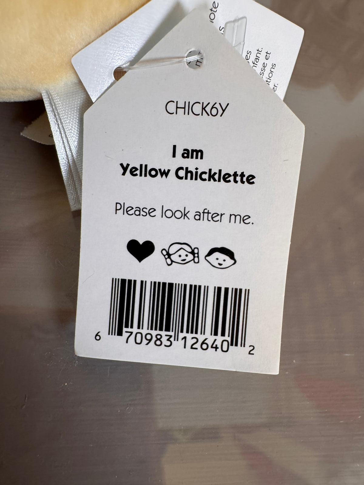 Jellycat Yellow Chicklette