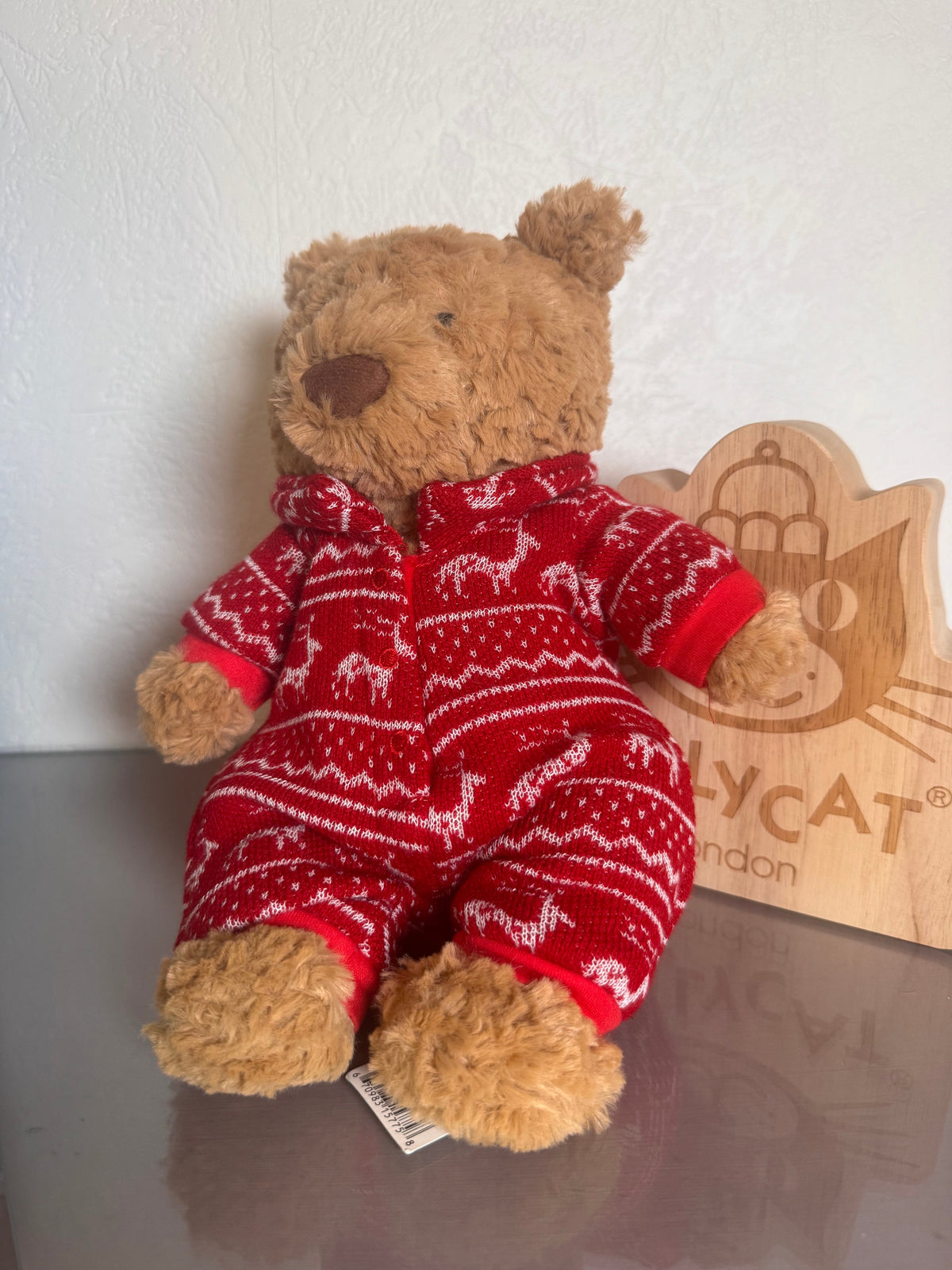 Jellycat Bartholomew Bear in Winter Pyjamas