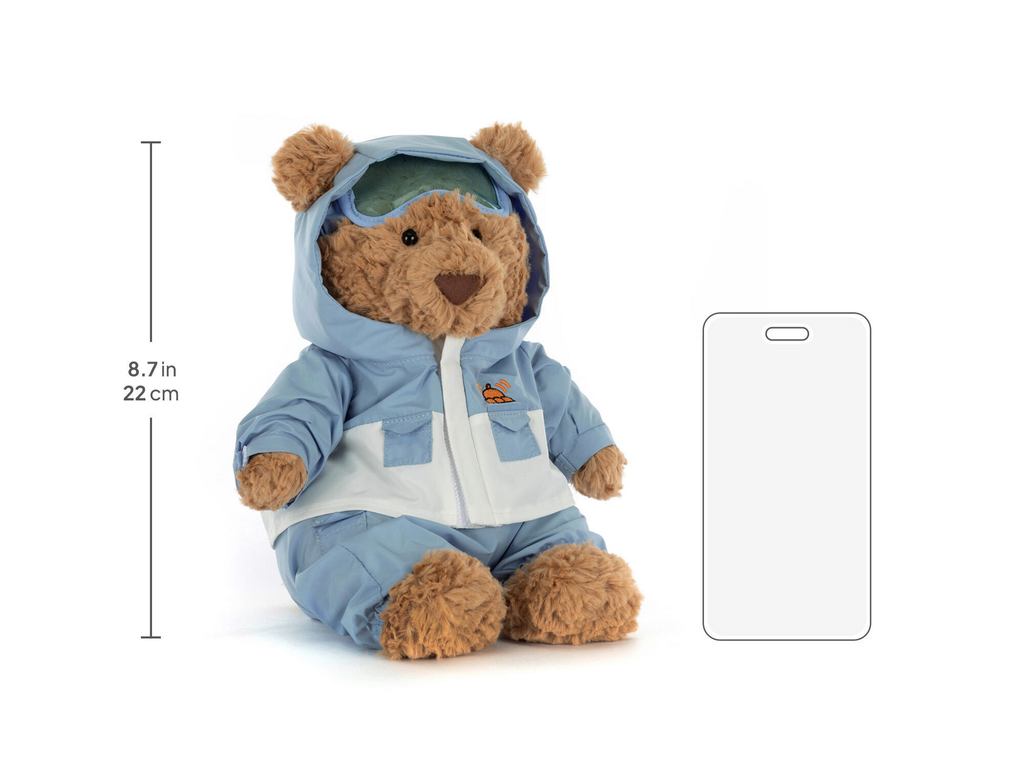 Jellycat Bartholomew Bär im Schneeanzug 26 cm