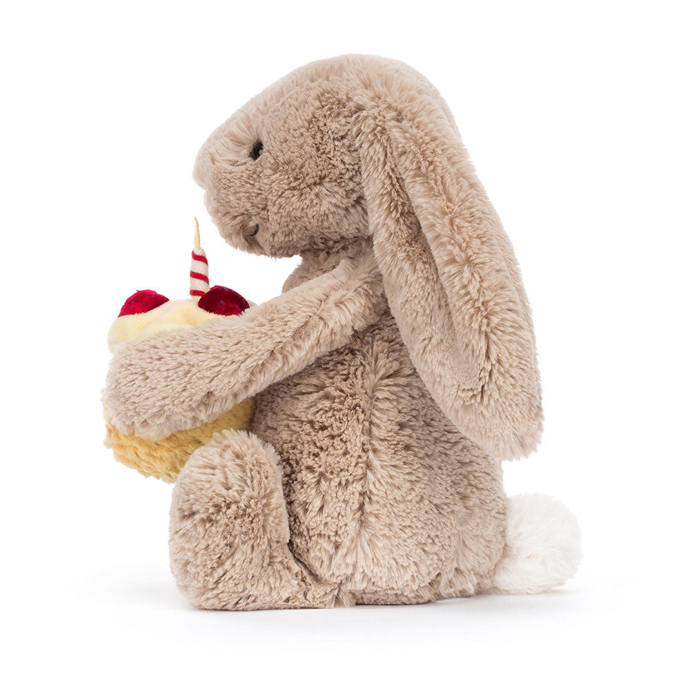 Jellycat Bashful Beige Geburtstags-Hase 31 cm