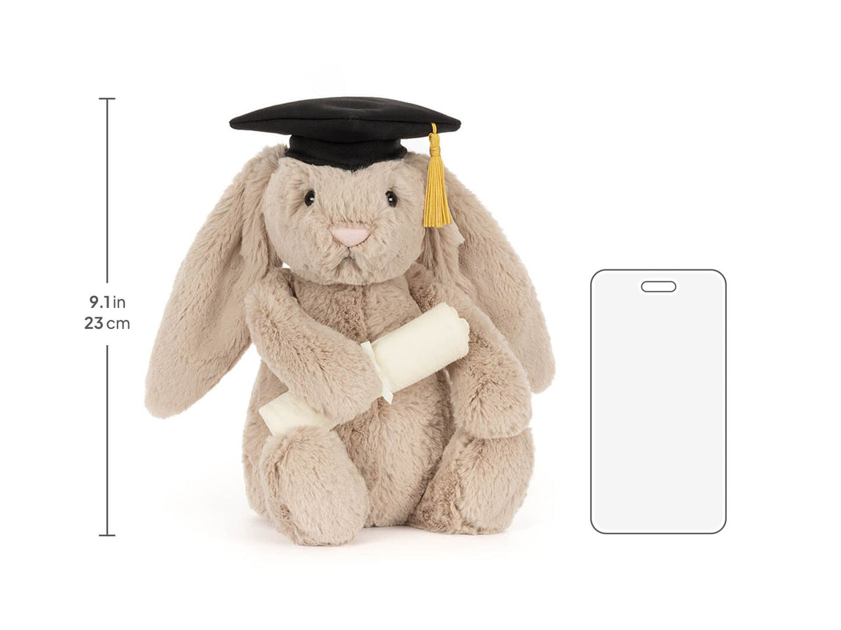 Bashful Bunny Graduation Outfit One Size JELLYCAT